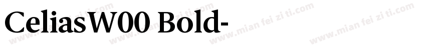 CeliasW00 Bold字体转换